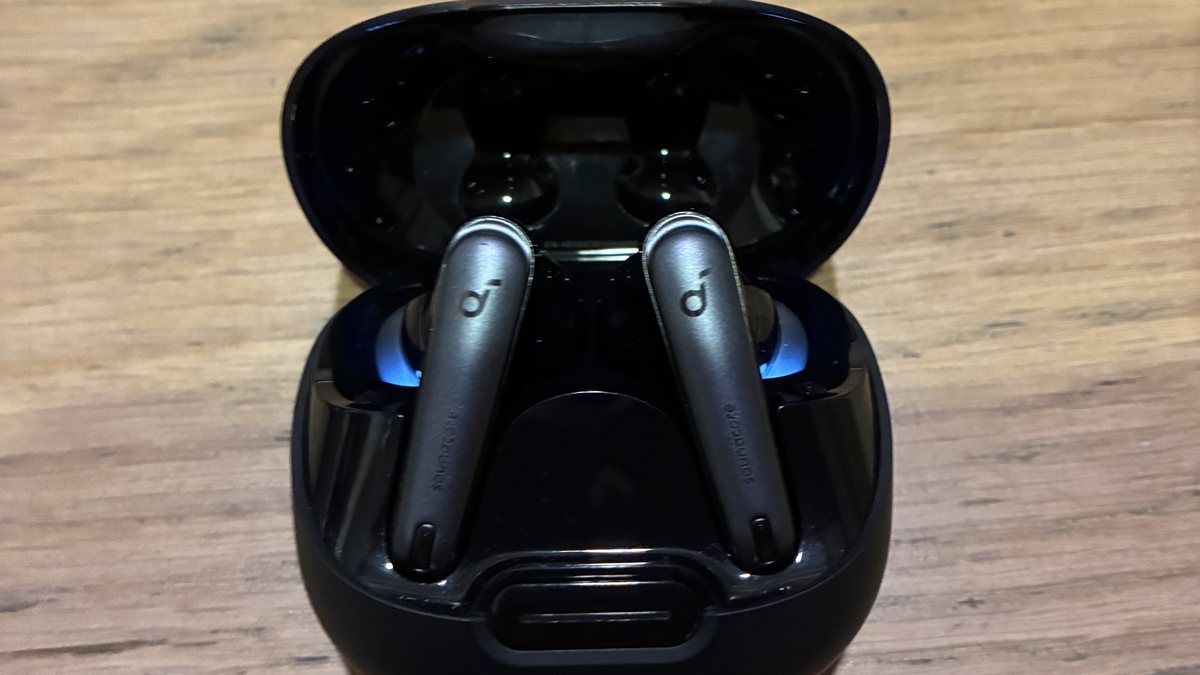 ケースを開けたAnker Soundcore Liberty 4 NCの実物